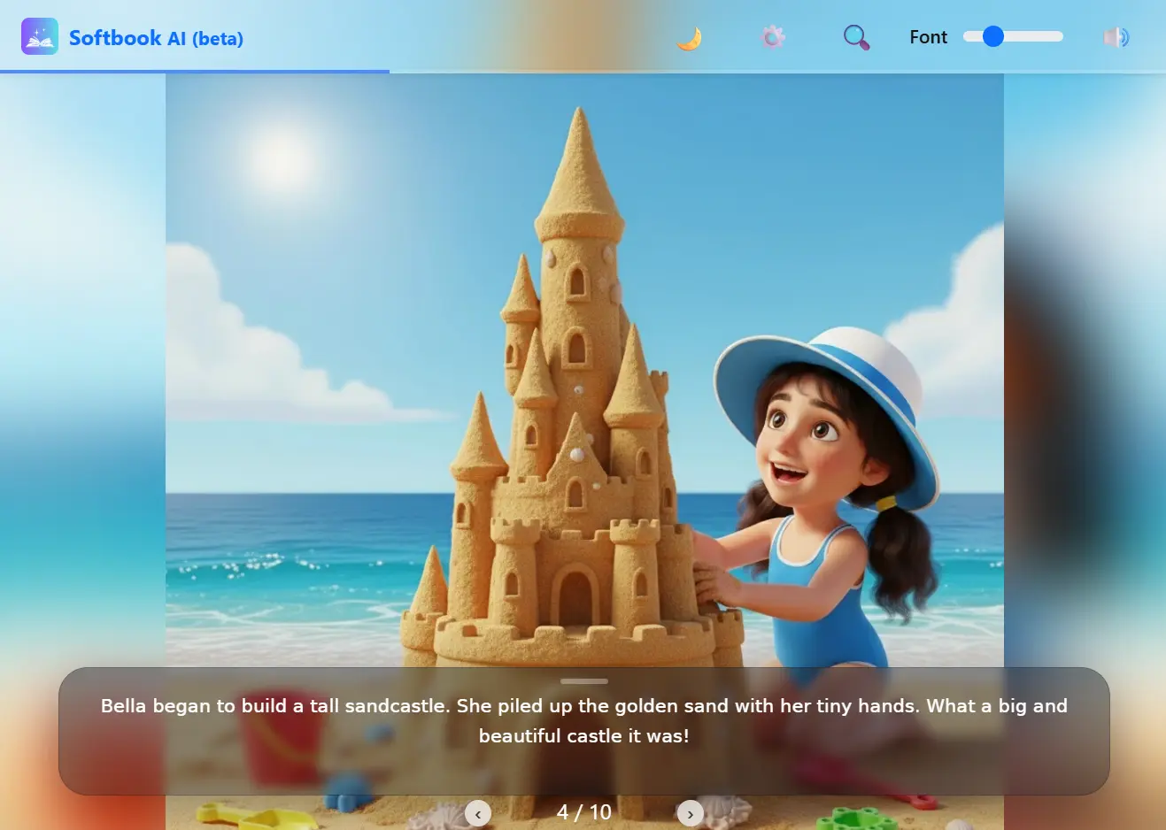 Softbook AI storybook generator overview screenshot